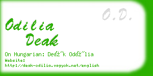 odilia deak business card